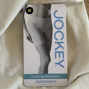 Jockey Cooling Slipshort Skimmies Mid-Length Ivory Underwear Women's Size M NWT